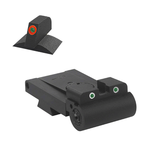 Rollo 1911 Tritium Sight w/ .200" ProGlo Orange Contour Standard Sight-img-0