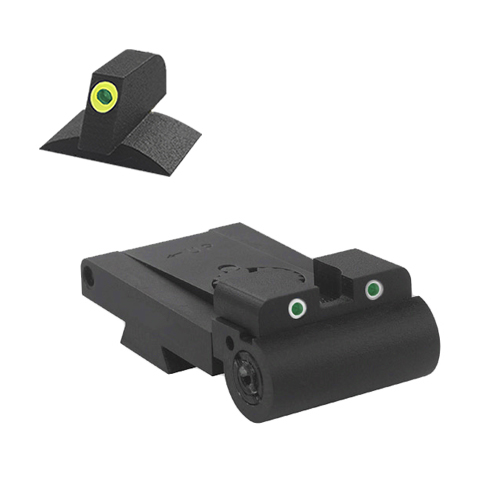 Rollo 1911 Combat Sight w/ .200" ProGlo Green Contour Standard Sight-img-0
